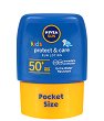 Nivea Sun Kids Protect & Care Sun Lotion SPF 50+ - Детски слънцезащитен лосион в джобен размер от серията Sun - 