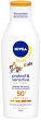 Nivea Sun Kids Protect & Sensitive Lotion - SPF 50+ - Детски слънцезащитен лосион от серията Sun - 
