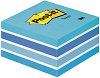 Самозалепващи листчета Post-it - Синьо и бяло - 450 листчета с размери 7.6 x 7.6 cm - 