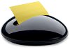 Дизайнерски диспенсър за Z-листчета Post-it - Камък - С кубче Z-листчета в жълт цвят - 