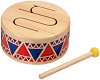 Барабан - Детски дървен музикален инструмент - 