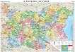 Стенна административна карта на Република България - M 1:380 000 - 