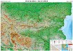 Физикогеографска карта на Република България - 