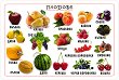 Плодове - учебна таблица - 