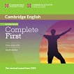 Complete First - Ниво B2: 2 CDs с аудиоматериали Учебна система по английски език - Second Edition - учебна тетрадка