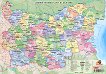 Двустранна настолна карта: Административна карта на България Политическа карта на Европа - продукт