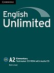 English Unlimited - ниво Elementary (A2): CD-ROM с генератор на тестове + аудио CD Учебна система по английски език - продукт