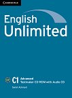 English Unlimited - ниво Advanced (C1): CD-ROM с генератор на тестове по английски език + CD - учебна тетрадка