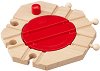 Платформа за обръщане на движението - Дървена играчка за разширение на релсов път - 