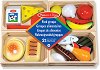 Фигури за игра - Разпознай храните - Комплект дървени играчки - 