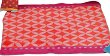 Бебешко одеяло - Графични елементи в розов и червен нюанс - 