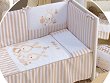 Обиколник за бебешко легло Interbaby - За легла 60 x 120 и 70 x 140 cm, от серията Зайчета - 