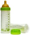 Зелено бебешко шише - Original Nurser 236 ml - Комплект с каучуков биберон размер 1 и 5 броя стерилни пликчета за еднократна употреба - 