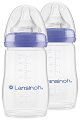 Бебешки шишета Lansinoh Natural Wave - 2 броя x 240 ml, за 3+ месеца - 