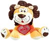 Лъвче с медаьон сърце - Love - Плюшена играчка - 