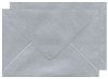 Пощенски пликове с перлен ефект - Сребърен