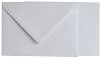 Пощенски пликове с перлен ефект - Сребриста мъгла - Комплект от 25 броя - 