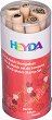 Гумени печати Heyda - Сърца - 5 броя - 