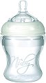 Силиконово антиколиково шише - Natural Touch 150 ml - Комплект със силиконов биберон за бебета от 0+ месеца - 