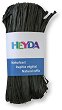 Натурална рафия Heyda - Черна - 50 g - 