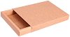 Правоъгълна кутия от крафт картон Слънчоглед - 34.5 x 24.5 cm - 