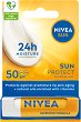 Nivea Sun Caring Lip Balm SPF 30 - Слънцезащитен балсам за устни от серията Sun - 