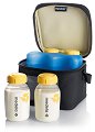 Хладилна чанта Medela Cooler Bag - С 4 бебешки шишета x 150 ml - 