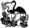 Шаблон Marabu - Фламинго