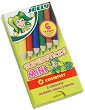 Къси цветни моливи - Kinderfest Mini - Комплект от 6 броя - 