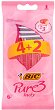 BIC Pure 3 Lady - Дамска самобръсначка с 3 остриета - опаковка от 4 + 2 броя подарък - 