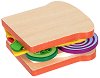 Направи сандвич - Детски комплект за игра от дърво и филц - 