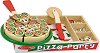 Дървени играчки Melissa & Doug - Пица парти - 