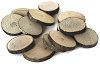 Натурални кръгли дървени шайби Слънчоглед - 3 до 4.5 cm - 