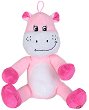 Хипопотам - Бебешка плюшена играчка с дрънкалка - 