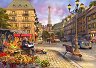 По улиците на Париж - Пъзел от 1500 части на Доминик Дейвисън - пъзел