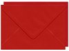 Пощенски пликове - Наситено алено червено - Комплект от 25 броя - 