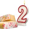 Свещичка за рожден ден Susy Card - Цифра 2 - 