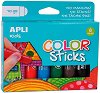 Гел-стик пастели Apli Kids - 6 или 12 цвята - 