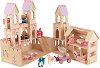 Замъкът на принцесата - Детска дървена играчка с аксесоари - 