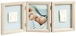 Дървена рамка за снимка и два отпечатъка Baby Art My Baby Touch - От серията Wooden - 