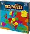 Карта на Европа - Пъзел от 58 части в нестандартна форма от колекцията Geo puzzle - 