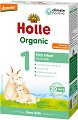 Био козе мляко за кърмачета - Holle Organic Infant Goat Milk Formula 1 - Опаковка от 400 g за бебета от 0 до 6 месеца - 