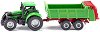 Метален трактор с ремарке Siku Deutz - От серията Super: Agriculture - 