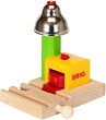 Влаков звънец - Детска дървена играчка от серията "Brio: Аксесоари" - 