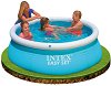 Надуваем басейн Intex Easy Set