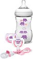 Комплект за новородено Philips Avent - С шише, залъгалки и клипс от серията Natural - 