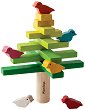 Дървена игра за баланс PlanToys - Дърво с птици - 