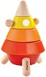 Ракета - Детска дървена играчка за сортиране - 