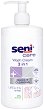 Seni Care 3 in 1 Wash Cream - Почистващ крем без изплакване с урея - 