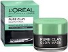 L'Oreal Pure Clay Glow Mask - Почистваща и озаряваща маска за лице с 3 вида глина и растителен въглен от серията "Pure Clay" - 
